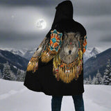 Wolf 3D full Printing Thick Fleece Hooded Coat Casual Warm Fast Free delivery