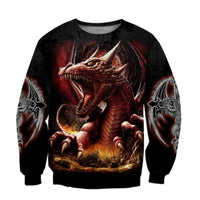Dungeon Dragon Hoodie Sweatshirt Pullover Casual Jacket - bargainwarehouse2018.com