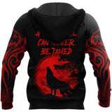Beautiful The Red Moon Wolf 3D Hoodie Autumn Sweatshirt Zip Pullover  Streetwear KJ462