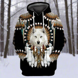 Wolf Hoodies Sweatshirt Autumn Casual hoodie