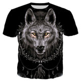 Wolf,Indians women T- Shirt 3D Print - bargainwarehouse2018.com