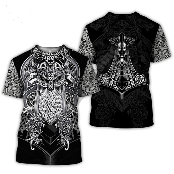 Viking Tattoo T-shirts Men Free fast delivery - bargainwarehouse2018.com