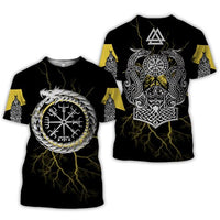 Viking Tattoo T-shirts Men Free fast delivery - bargainwarehouse2018.com