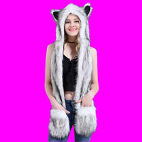 warm Hat Ear Flaps Gloves 3 in 1 Scarf - bargainwarehouse2018.com