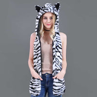 warm Hat Ear Flaps Gloves 3 in 1 Scarf - bargainwarehouse2018.com
