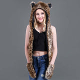 warm Hat Ear Flaps Gloves 3 in 1 Scarf - bargainwarehouse2018.com