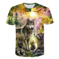 Wolf t-shirts Short Sleeve - bargainwarehouse2018.com