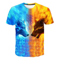 Wolf t-shirts Short Sleeve - bargainwarehouse2018.com