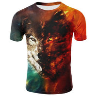 Wolf t-shirts Short Sleeve - bargainwarehouse2018.com