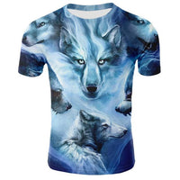 Wolf t-shirts Short Sleeve - bargainwarehouse2018.com