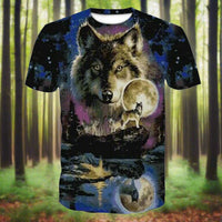 Wolf t-shirts Short Sleeve - bargainwarehouse2018.com