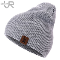 Beanies Knitted Winter Hat Fashion Solid - bargainwarehouse2018.com