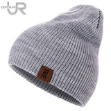 Beanies Knitted Winter Hat Fashion Solid - bargainwarehouse2018.com