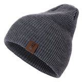 Beanies Knitted Winter Hat Fashion Solid - bargainwarehouse2018.com