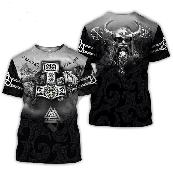 Viking Tattoo pattern T-shirt Men S/S Fast free delivery - bargainwarehouse2018.com