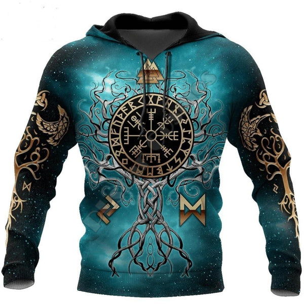 Yggdrasil - Norse Tree Of Life Viking Hoodie - bargainwarehouse2018.com