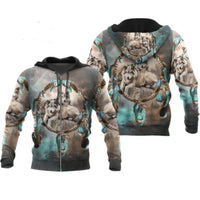 Dreamcatcher Native Wolf Hoodies Sweatshirt - bargainwarehouse2018.com
