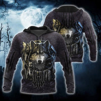 Dream catcher Wolf Hoodies Zipper Pullover Casual Jacket - bargainwarehouse2018.com